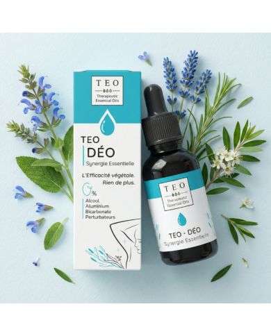 TEO-DÉO® - DÉODORANT 0% ALCOOL-ALUMINIUM - SYNERGIE ESSENTIELLE - 15ML