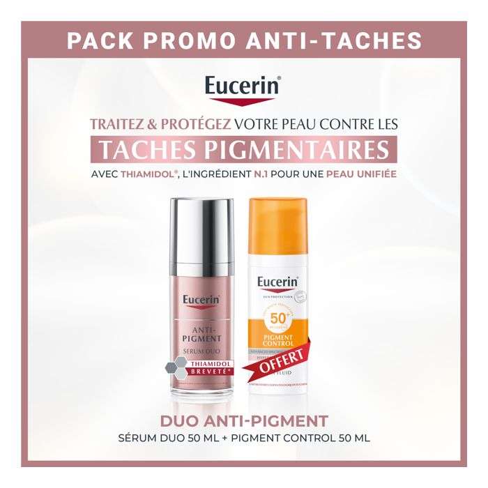 EUCERIN OFFRE ANTI PIGMENT SERUM DUO 30 ML + PIGMENT CONTROL 50ML SPF50 OFFERT