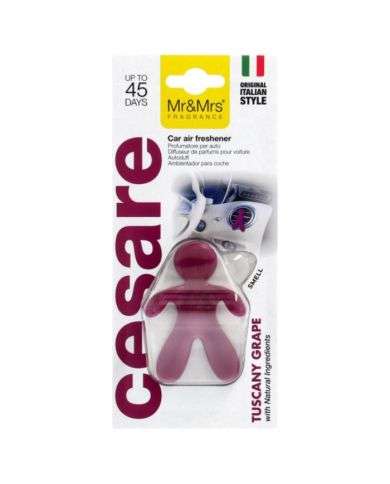 MR AND MRS FRAGRANCE CESAR DESODORISANT POUR VOITURE TUSCAN GRAPE