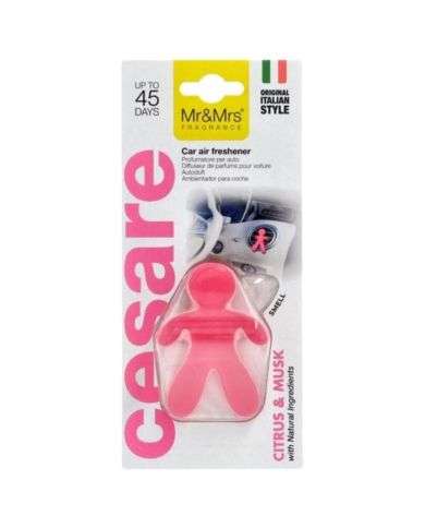 MR AND MRS FRAGRANCE CESAR DESODORISANT POUR VOITURE CITRUS ET MUSK