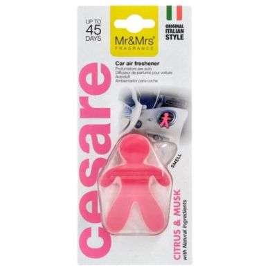 MR AND MRS FRAGRANCE CESAR DESODORISANT POUR VOITURE CITRUS ET MUSK