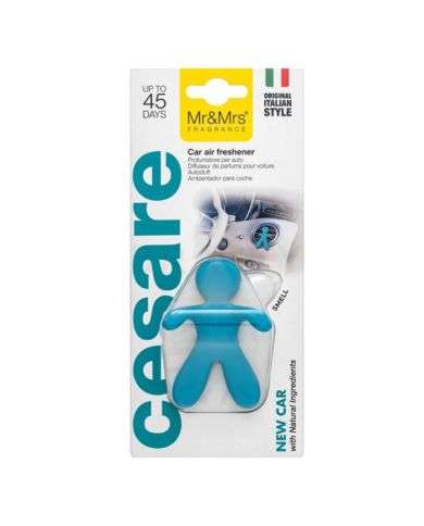 MR AND MRS FRAGRANCE CESAR DESODORISANT POUR VOITURE NEW CAR