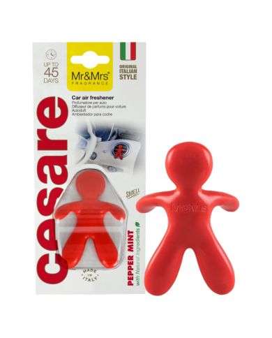 MR AND MRS FRAGRANCE CESAR DESODORISANT POUR VOITURE PEPPER MINT