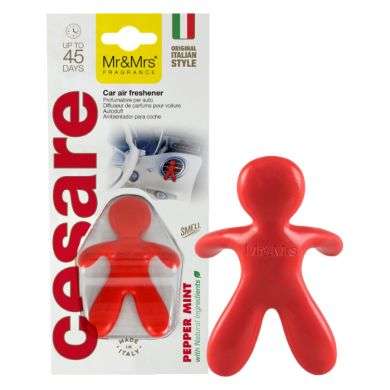 MR AND MRS FRAGRANCE CESAR DESODORISANT POUR VOITURE PEPPER MINT
