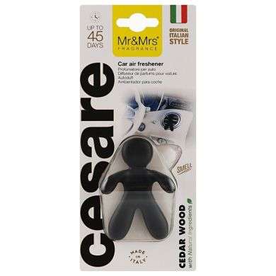 MR AND MRS FRAGRANCE CESAR DESODORISANT POUR VOITURE CEDAR WOOD