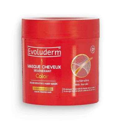 EVOLUDERM MASQUE CHEVEUX REGENERANT COLOR A LA KERATIN 500 ML