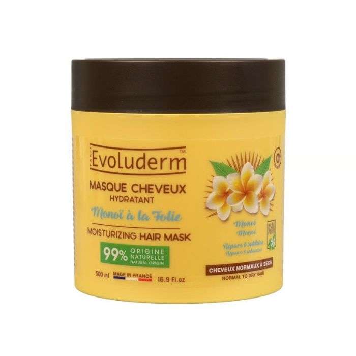 EVOLUDERM MASQUE CHEVEUX HYDRATANT MONOI A LA FOLIE 500 ML