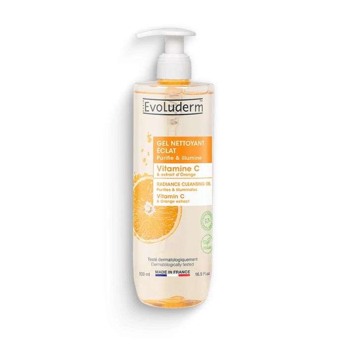 EVOLUDERM GEL NETTOYANT ECLAT VITAMINE C 500ML