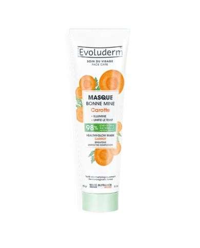 EVOLUDERM SOIN DU VISAGE MASQUE BONNE MINE CAROTTE 150 G