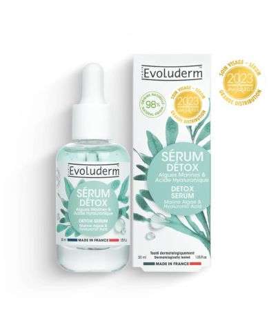 EVOLUDERM SERUM DETOX ALGUES MARINES ET ACIDE HYALURONIQUE 30 ML
