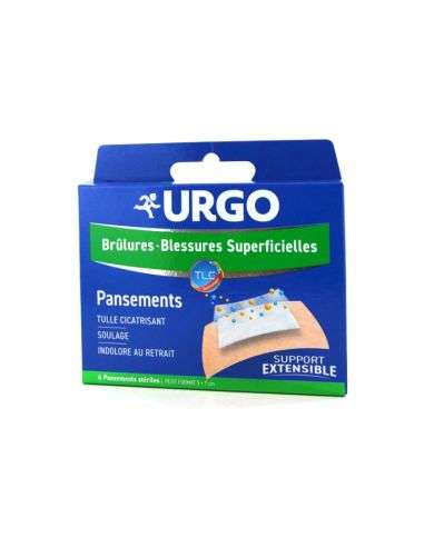 URGO PANSEMENT BRULURES BOITE DE 6