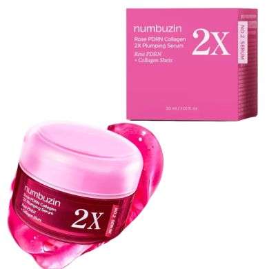NUMBUZIN ROSE PDRN COLLAGEN 2X PLIMPING SERUM COLLAGEN SHOTS 30 ML