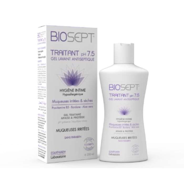BIOSEPT TRAITANT GEL LAVANT ANTISEPTIQUE PH 7.5 200ML