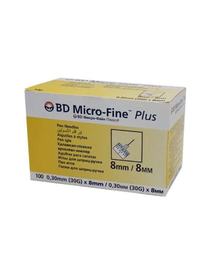 BD MICRO FINE PLUS AIGUILLE INSULINE 8MM X 8MM