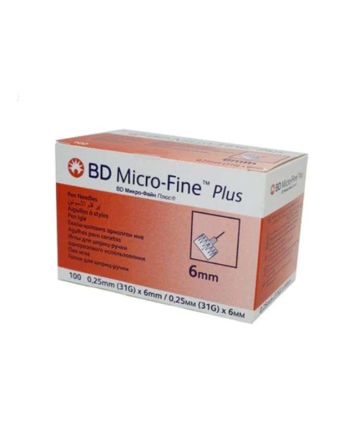 BD MICRO FINE PLUS AIGUILLE INSULINE 6MM X 6MM