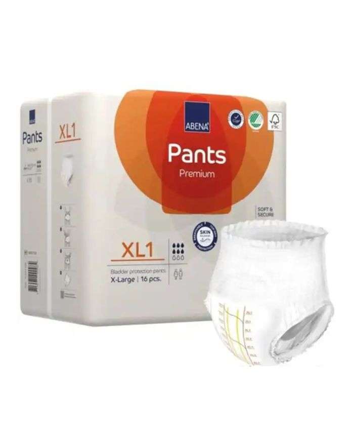 ABENA PANTS PREMIUM X LARGE XL 1 16 PIECES