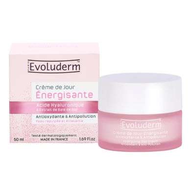 EVOLUDERM CREME DE JOUR ENERGISANTE A L ACIDE HYALURAINIQUE ET BAIE DE GOJIE 50 ML