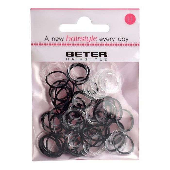 BETER PACK DE MINI ELASTIQUES 100 UNITES NOIR REF 19260