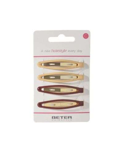 BETER CLIPS CHEVEUX 4 PIECES REF 19230