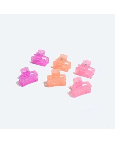 BETER MINI PINCES CHEVEUX RECTANGULAIRES LOT DE 6 PIECES REF 19202