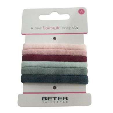 BETER ELASTIQUE CHEVEUX PAILLETE PACK DE 6 REF 19213