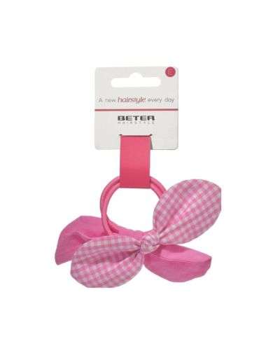 BETER ELASTIQUE CHEVEUX PAPILLON ROSE REF 19204