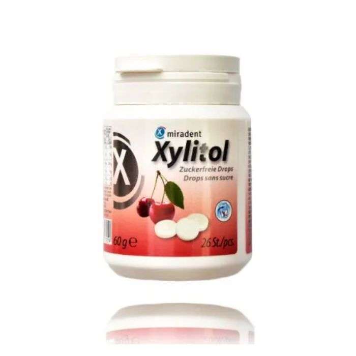 MIRADENT PASTILLE XYLITOL SAVEUR CERISE 60 G 26 PIECES