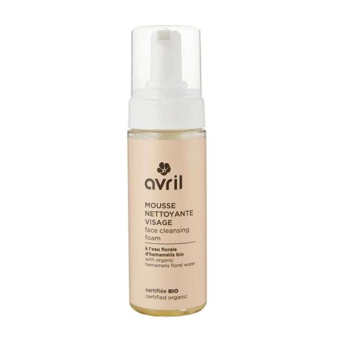 AVRIL MOUSSE NETTOYANTE VISAGE A L'EAU D'AMAMELIS BIO 150 ML