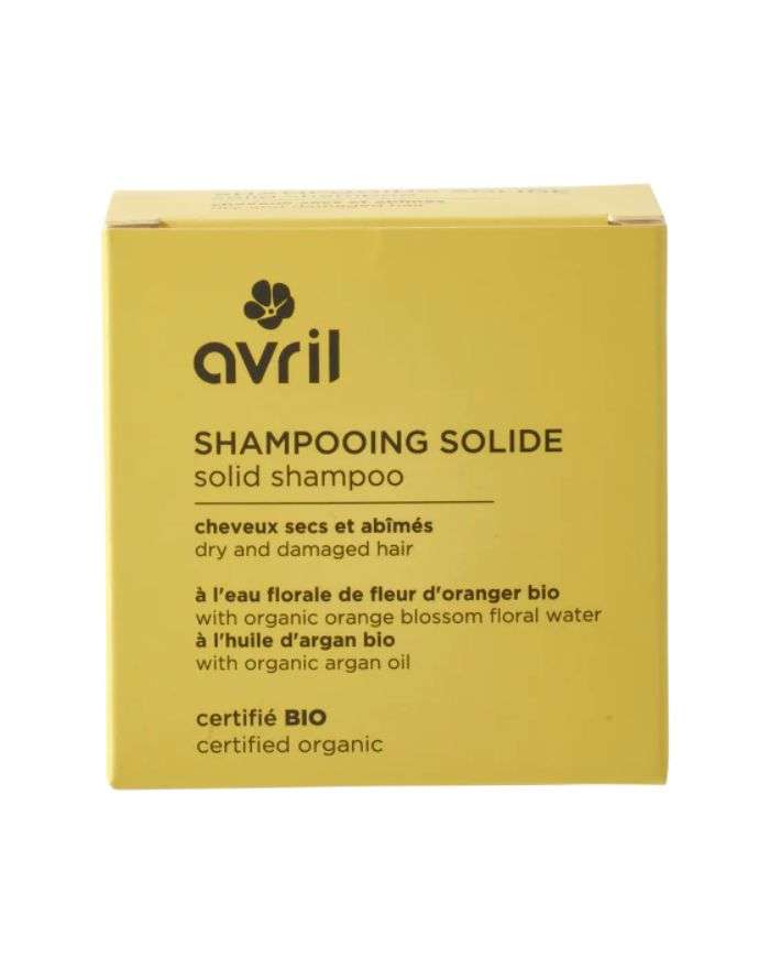 AVRIL SHAMPOOING SOLIDE SAPONIFIE A FROID AU FENUGREC ET A L HUILE ESSENTIELLE DE GERANIUM BIO 100 G
