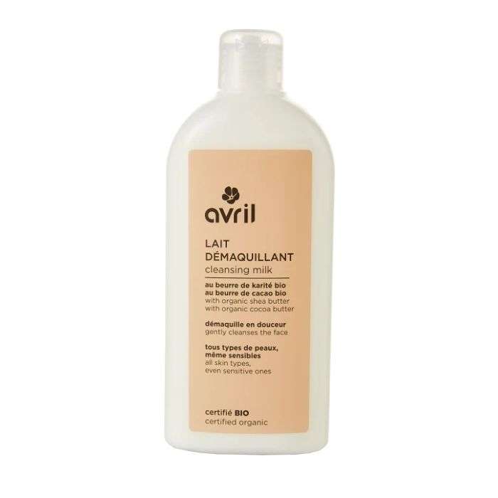 AVRIL LAIT DEMAQUILLANT AU BEURRE DE KARITE BIO 250 ML