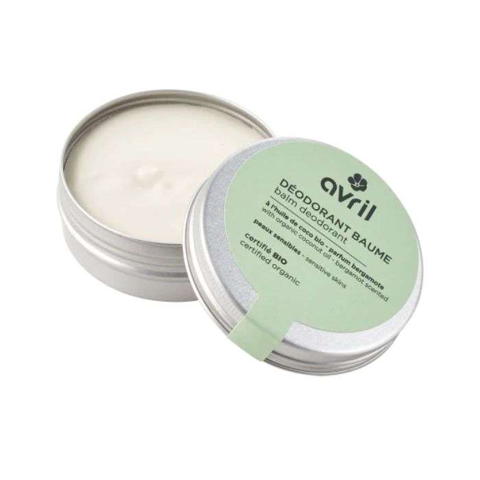 AVRIL DEODORANT BAUME A L HUILE DE COCO BIO PARFUM BERGAMOTE PEAUX SENSIBLES 85 G
