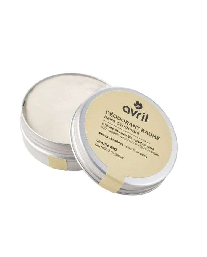 AVRIL DEODORANT BAUME A L HUILE DE COCO BIO PARFUM TIARE PEAUX SENSIBLES 85G