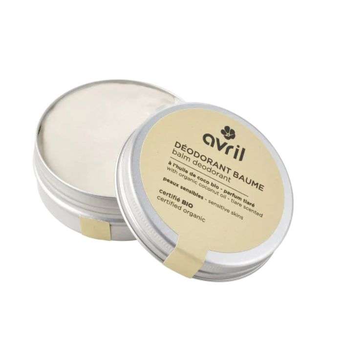 AVRIL DEODORANT BAUME A L HUILE DE COCO BIO PARFUM TIARE PEAUX SENSIBLES 85G