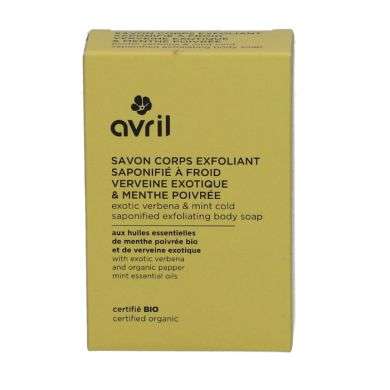 AVRIL SAVON CORPS EXFOLIANT SAPONIFIE A FROID VERVEINE EXOTIQUE