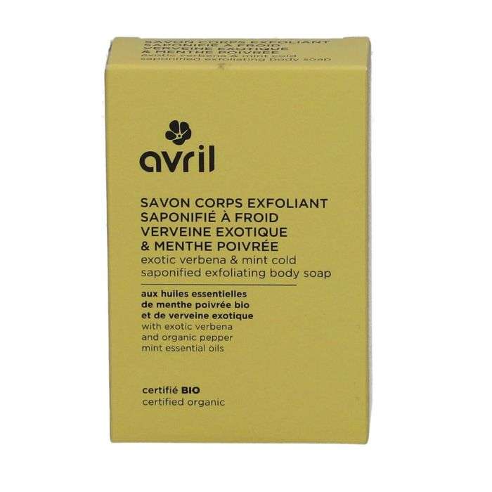 AVRIL SAVON CORPS EXFOLIANT SAPONIFIE A FROID VERVEINE EXOTIQUE