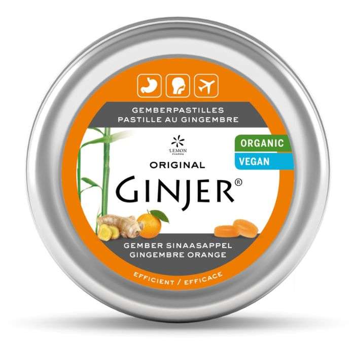 LEMON PHARMA PASTILLE AU GINGEMBRE ORANGE 40G