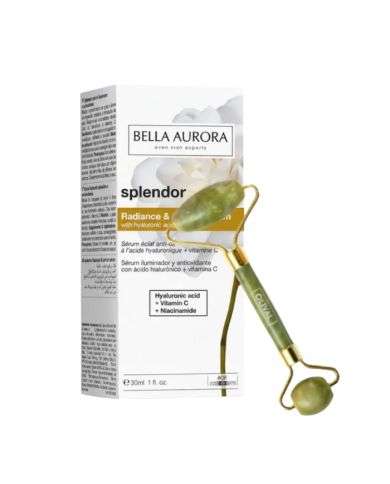 BELLA AURORA OFFRE SPLENDOR SERUM ECLAT ANTI OX 30 ML + ROULEUR VISAGE OFFERT