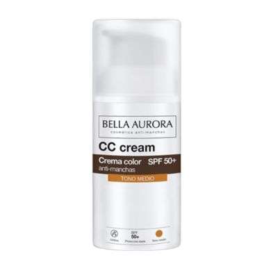 BELLA AURORA CC CREME ANTI TACHES SPF50 TEINTE MEDIUM + TROUSSE OFFERTE 
