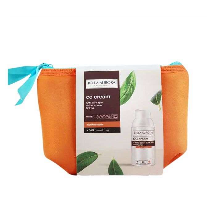 BELLA AURORA CC CREME ANTI TACHES SPF50 TEINTE MEDIUM + TROUSSE OFFERTE 