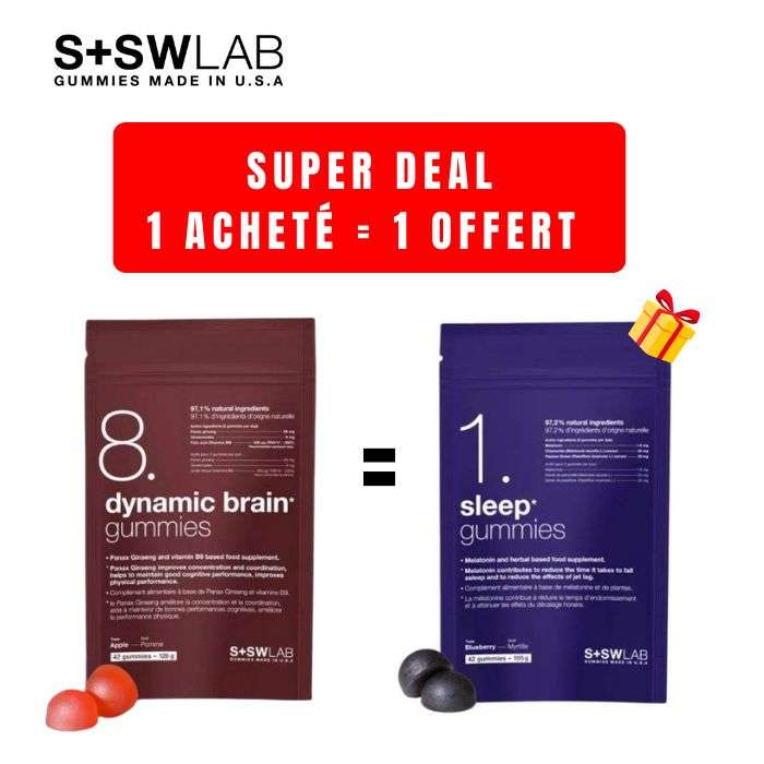 SSWLAB 8 DYNAMIC BRAIN GUMMIES 126G 42 GUMMIES GOUT POMME
