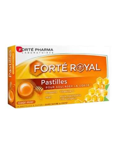 FORTE PHARMA FORTE ROYAL 24 PASTILLES GORGE GOUT MIEL