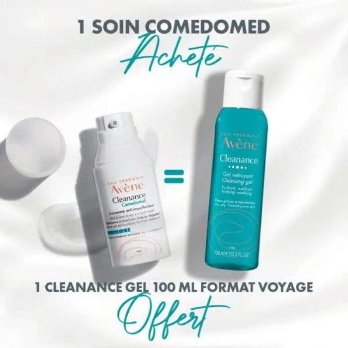 AVENE OFFRE CLEANANCE COMEDOMED CONCENTRE ANTI IMPERFECTIONS 30 ML+ CLEANANCE GEL NETTOYANT 100ML OFFERT