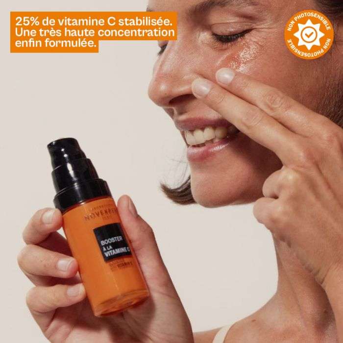 NOVEXPERT COFFRET SERUM BOOSTER A LA VITAMINE C 30 ML + MOUSSE NETTOYANTE FLASH ECLAT 40ML OFFERT