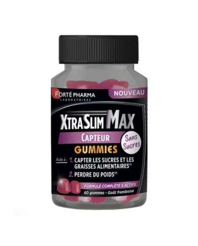 FORTE PHARMA XTRASLIM MAX 60 GUMMIES GOUT FRAMBOISE