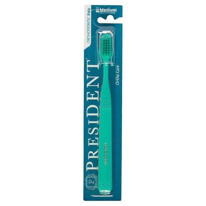 PRESIDENT BROSSE A DENT MEDIUM ORTHO CARE 8 MILS