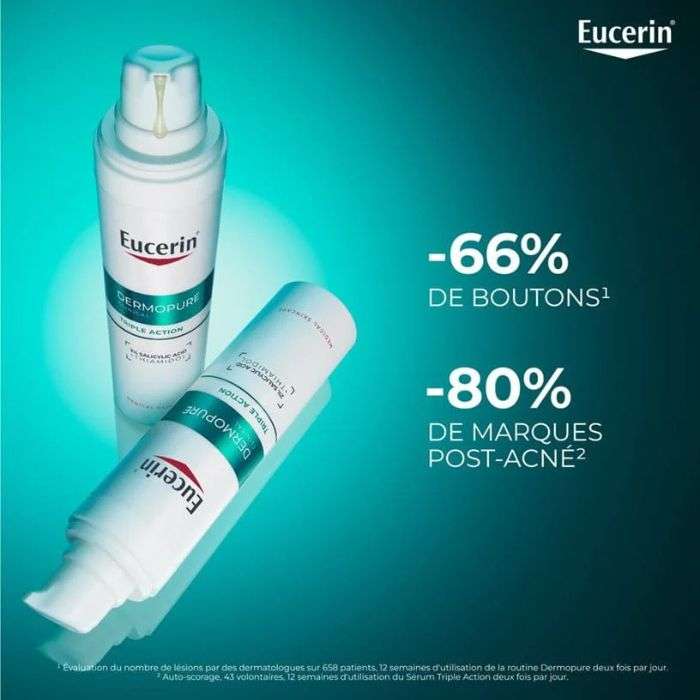 EUCERIN OFFRE DERMOPURE SERUM TRIPLE ACTION 40 ML + OIL CONTROL 50ML OFFERT