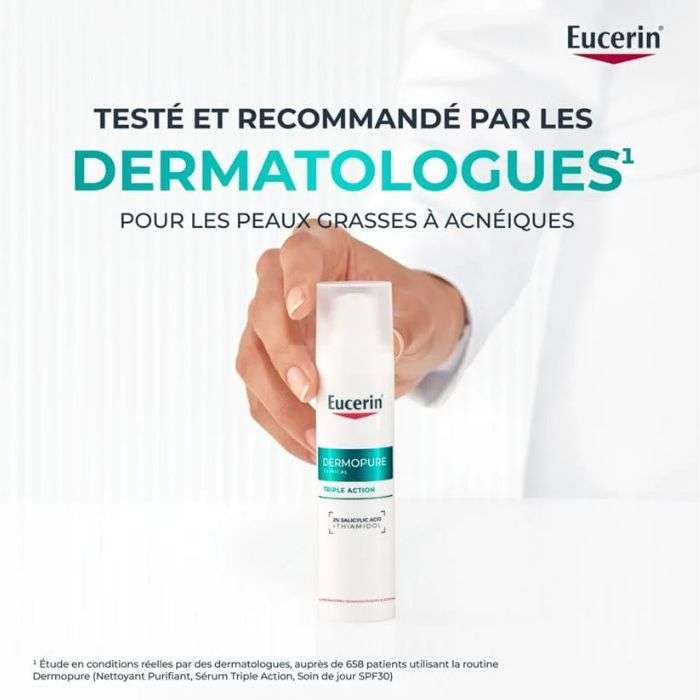 EUCERIN OFFRE DERMOPURE SERUM TRIPLE ACTION 40 ML + OIL CONTROL 50ML OFFERT