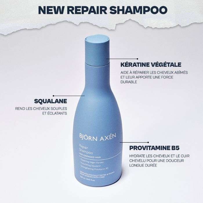 BJORN AXEN SHAMPOING REPARATEUR CHEVEUX SECS 250 ML