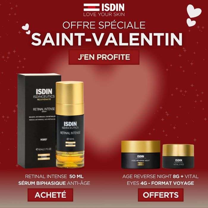 ISDIN OFFRE WEB ISDINCEUTICS SERUM RETINAL INTENSE 50 ML + AGE REVERSE NIGHT 8G +VITAL EYES 4G OFFERTS