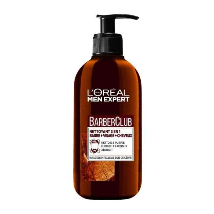 L'OREAL MEN EXPERT BARBER CLUB 3 EN 1 GEL NETTOYANT 200ML